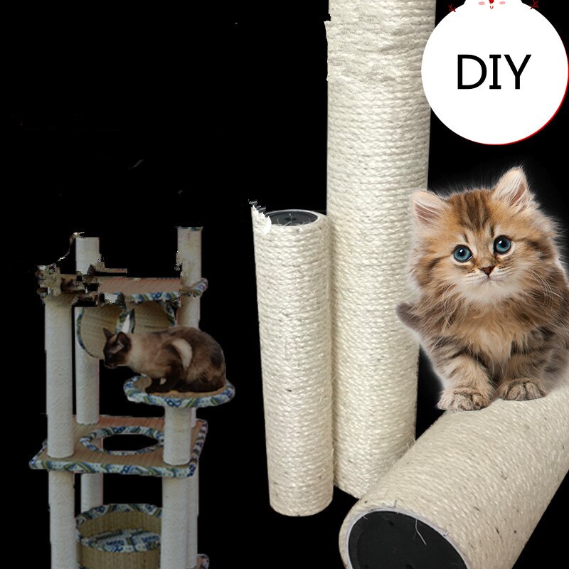 10m sisalköysi kissa puun kissa kiipeilyteline diy kissat raapiminen post lelut tekee kirjoituspöydän jalat sitova köysi kissan teroittaa kynsiä