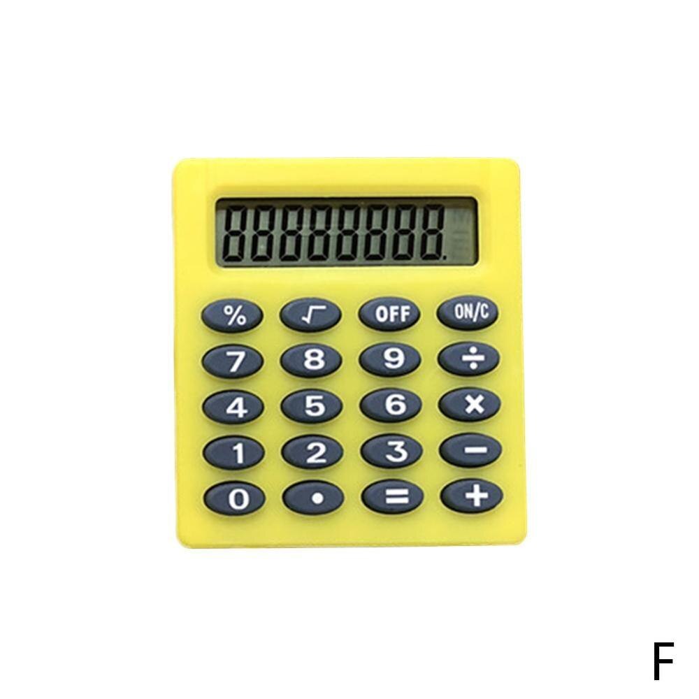 Student Small Mini Electronic Calculator Candy Office Calculating 5 Colors Supplies G2M9: F