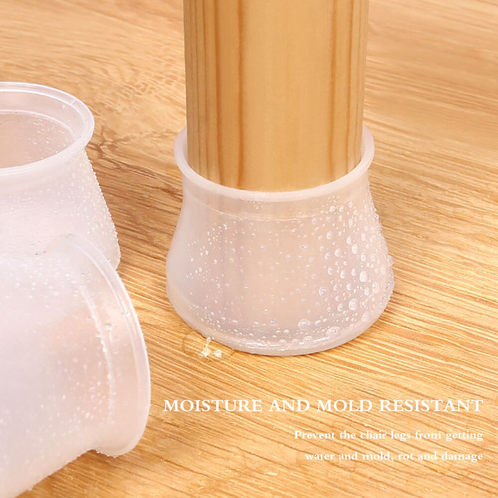 36pcs Silicon Furniture Leg Protection Cover Table Feet Pad Floor Protector For Home Chair Leg Floor Protection Anti-Slip