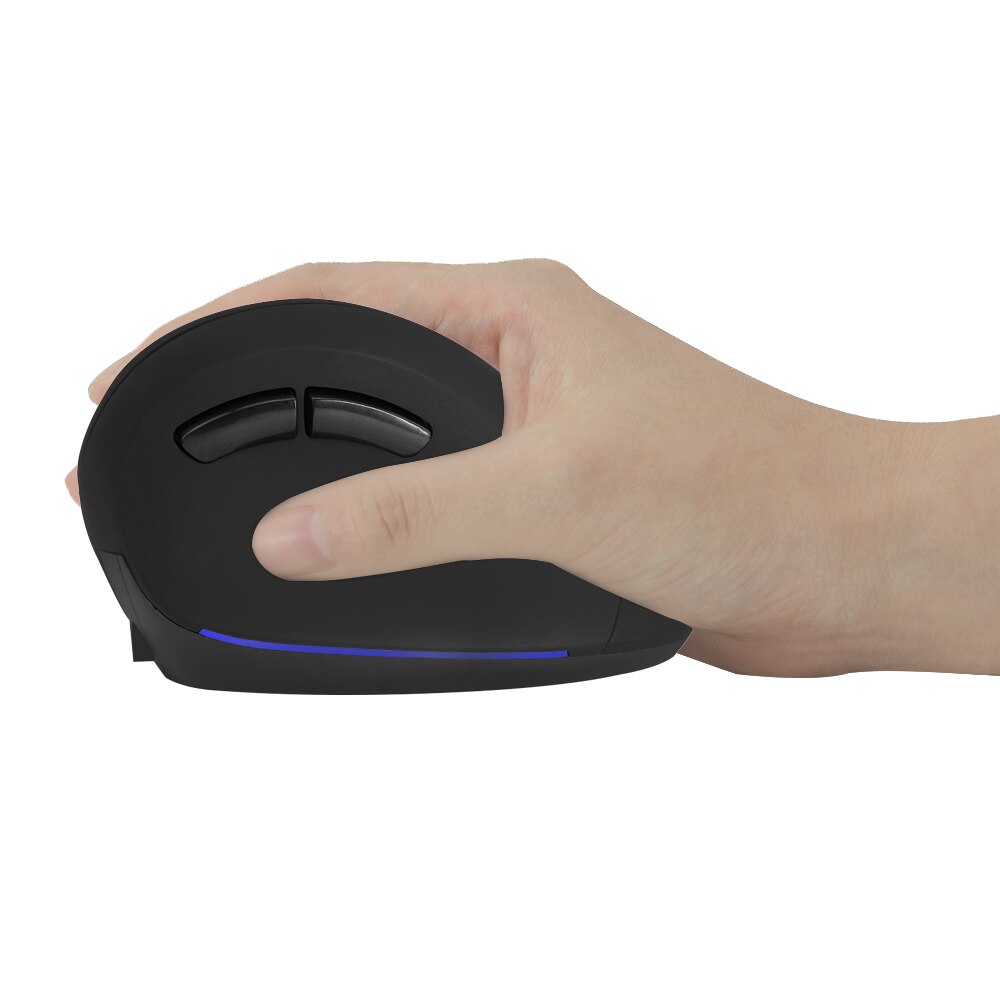 CHYI Ergonomic Vertical Wireless Mouse Rechargeable Computer Gaming Mice 1600 DPI USB Optical 6 Buttons Big Hand Mouse For PC