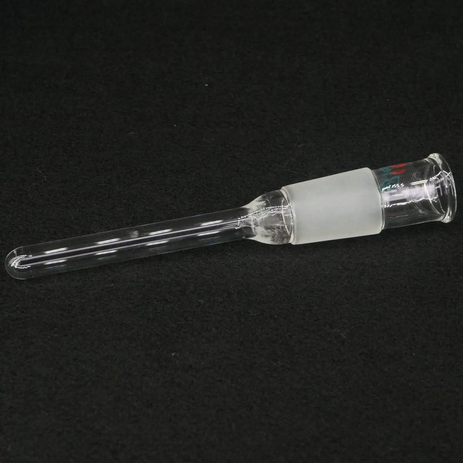Adaptador de termómetro de vidrio, boquilla de tierra, junta, tubo inferior, longitud de 24/29mm, laboratorio, 100