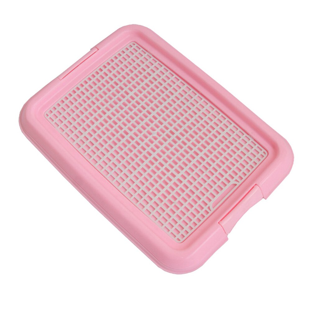 Plastikowa siatka siatka płaska kolumna zwierzę domowe toaleta dla psów czysty kolor duża dla małych psów trening kuweta mata czyszczenie zwierząt dostarcza P7ding: Różowy