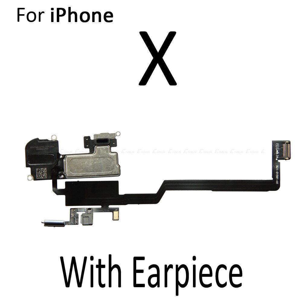 Pour iphone  x 10 11 pro xs xr max écouteur avant haut-parleur capteur de lumière ambiante de proximité câble flexible ruban: Avec haut-parleur x