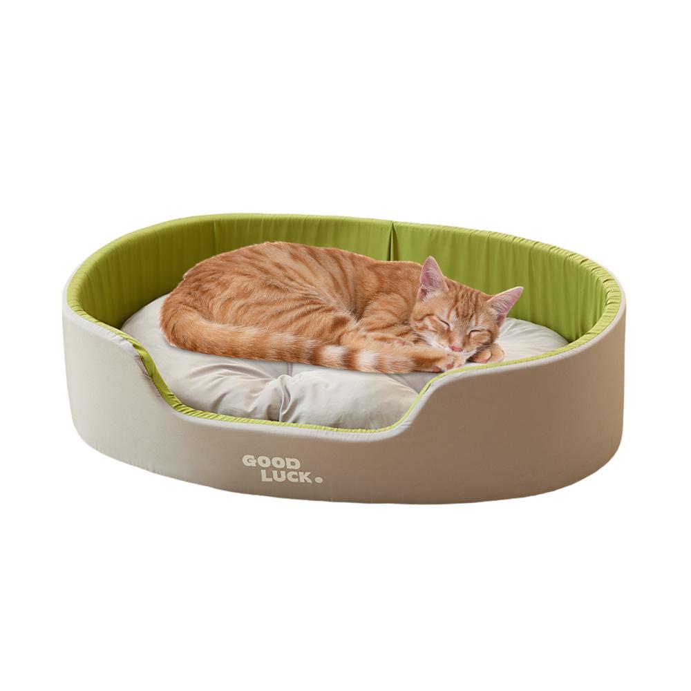 Lit double face pour animaux de compagnie, canapé-lit pour chiot, coussin de couchage pour chat, accessoires pour animaux de compagnie, quatre saisons, lit pour petits et grands chiens: GRIS