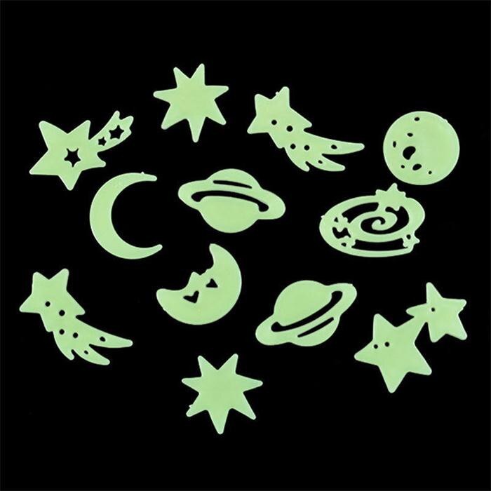 Mobile Phone Stickers Glow In The Dark Luminous PC Phone Decor Laptop Skin