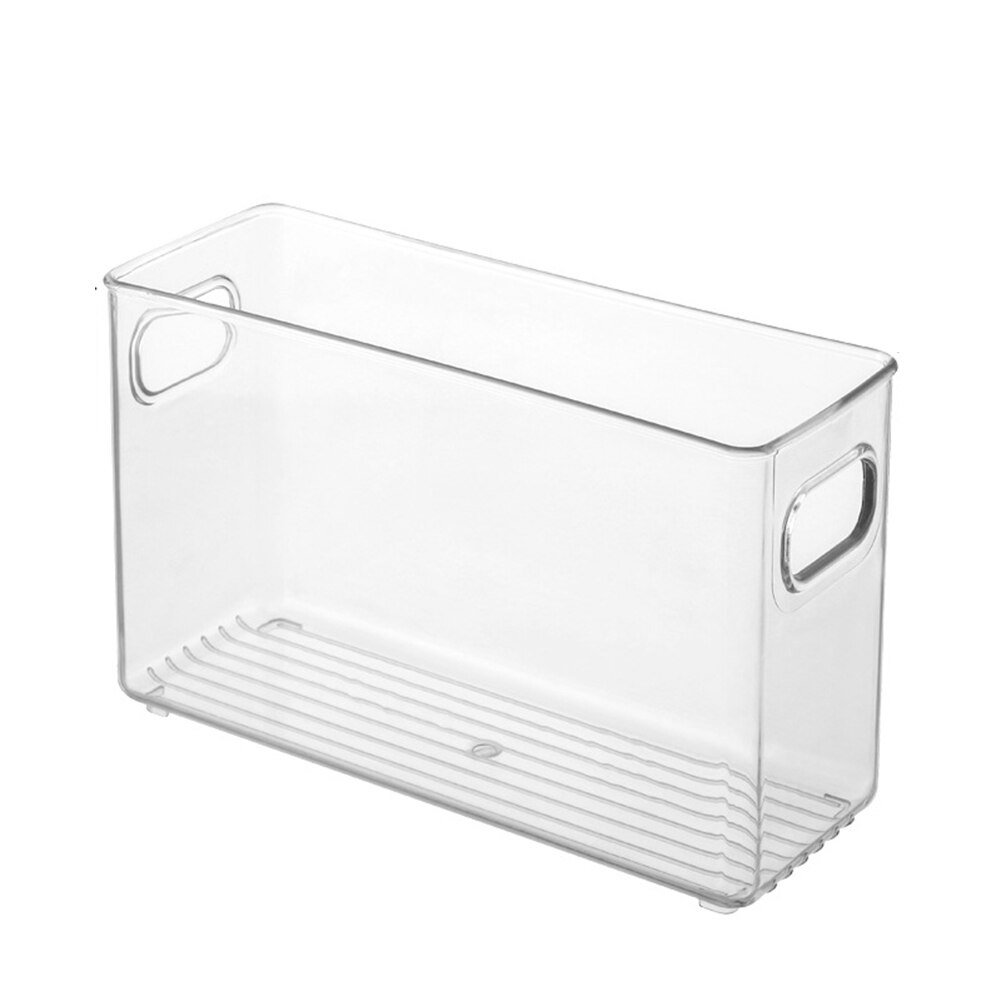 Refrigerator Organizer Bins Stackable Fridge Organizers Storage Box with Cutout Handles for Freezer Cabinets FP8: 8