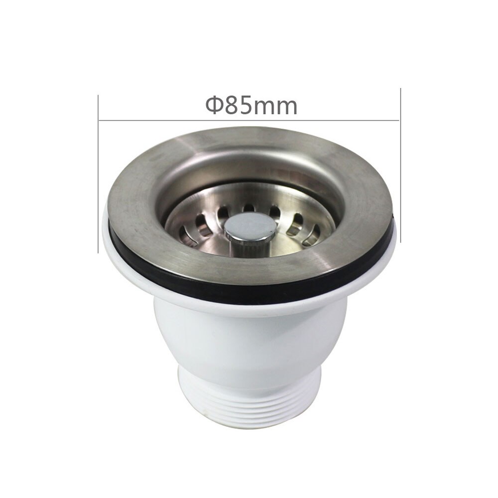 65mm Chrome Belfast Sink Mini Stainless Steel Basket Strainer Waste Kit