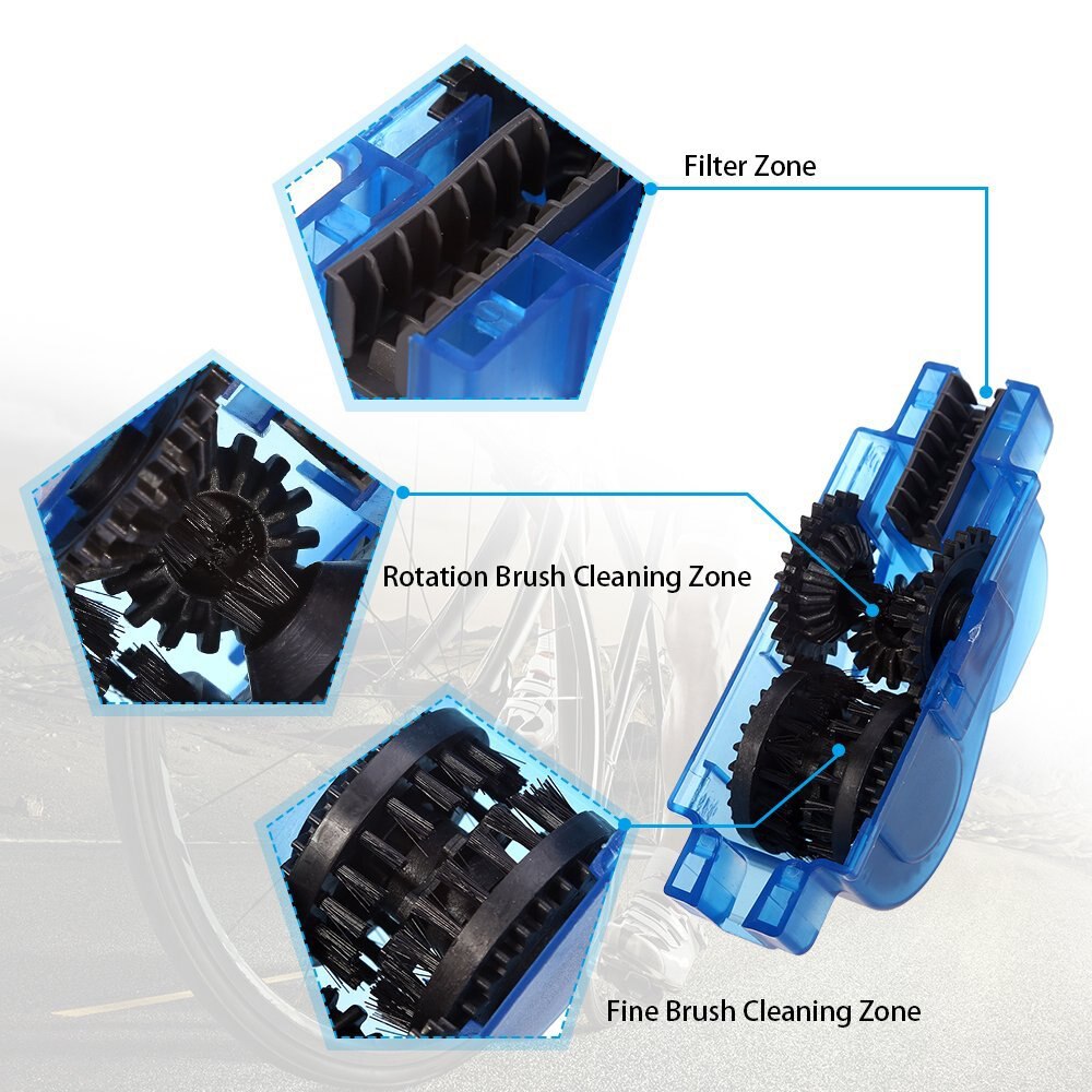 Zk30 Chain Cleaner Scrubber Borstels Mountainbike Wassen Tool Set Fietsen Cleaning Kit Fiets Reparatie Tools Fiets Accessoires