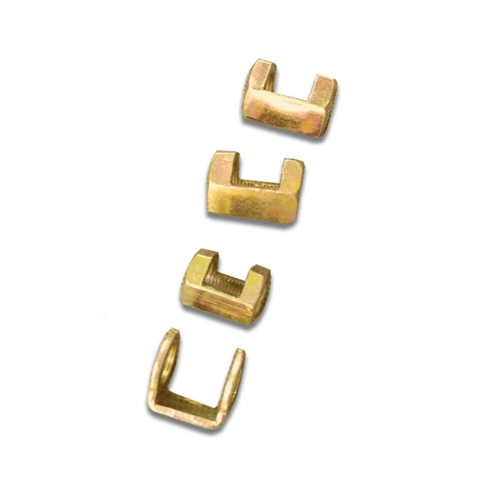 5pcs M10 M12 M16 M20 Hexagonal Nut Fastening Thread Rod Hollow Tube Connector Opening Nut Tooth Opening At The Middle
