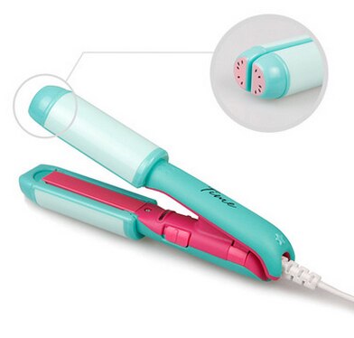 At Cute Mini Flat Iron Ceramic Hair Straightener Small Cartoon Hair Curling iron Travel straightening Tools: 15