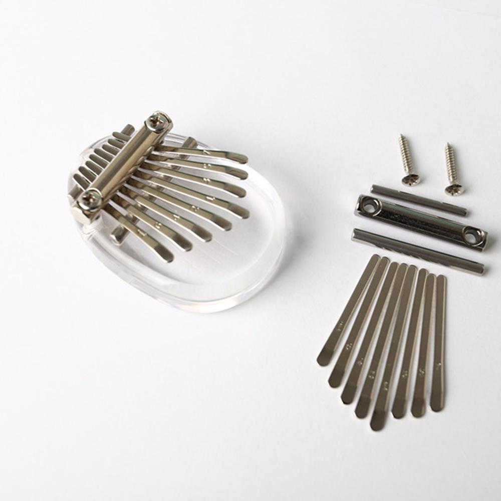 Juego de llaves 8/17 para el puente del Piano Kalimba, pieza de repuesto DIY para el teclado Mbira de acero al manganeso