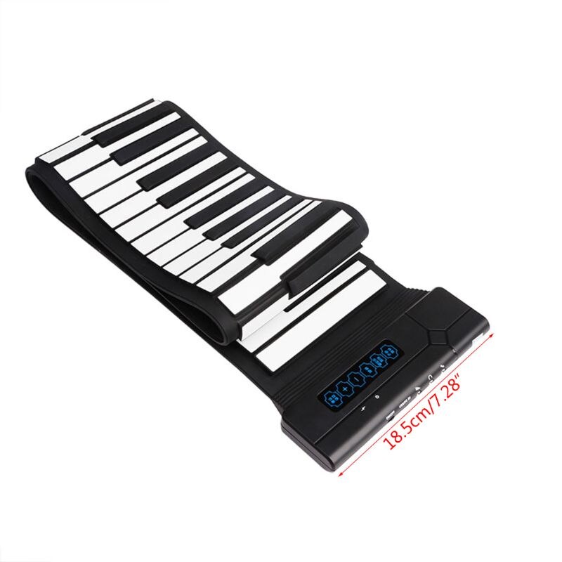 Flexible 88 Keys Usb Flexible Roll Up Roll-Up Electronic Piano Keyboard 875D