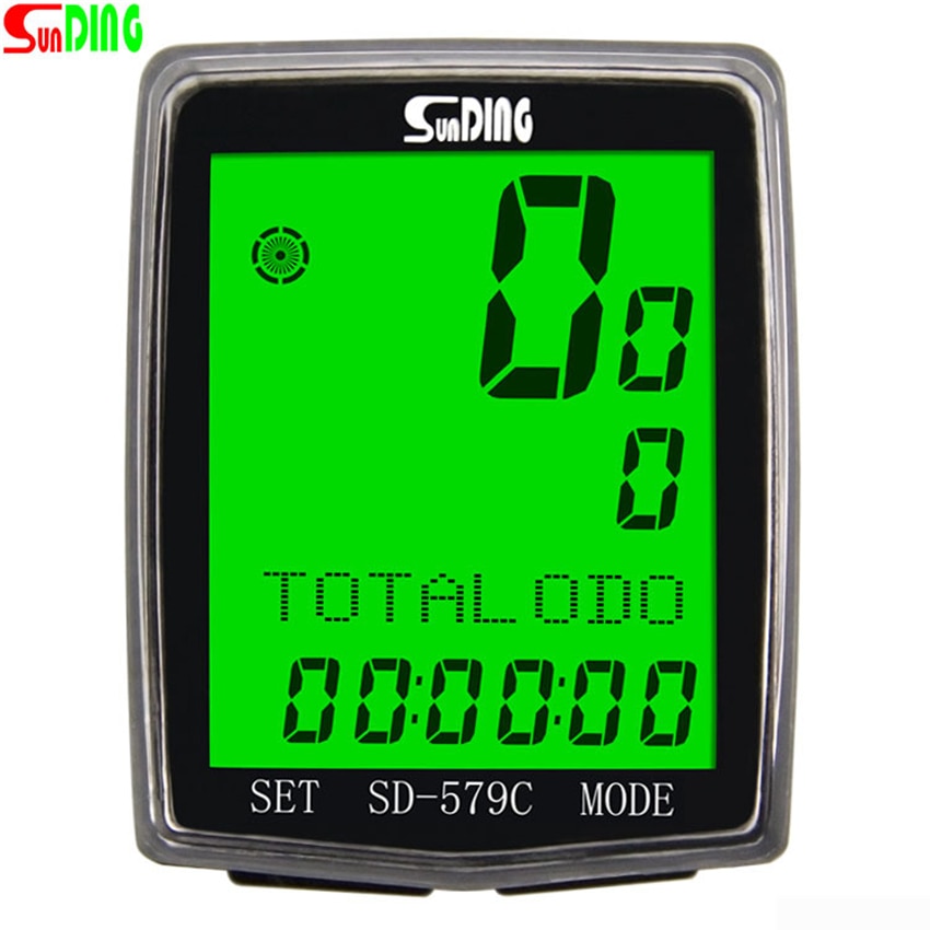 Sunding sd -579c trådløs mtb cykelcomputer vejcykel speedometer sensor med fjernbetjening kablet cykeltilbehør
