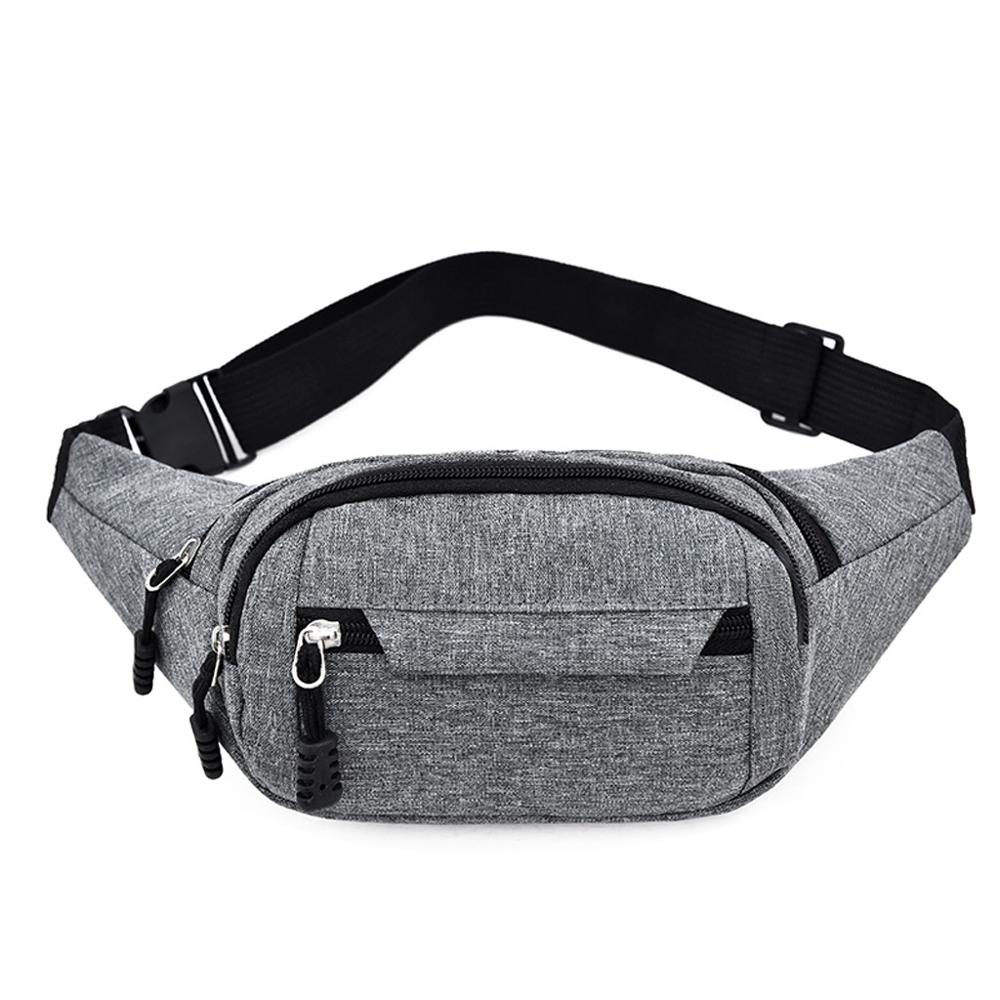 Riñonera de nueva bolsa de cadera de las mujeres de la cintura bolsas de cintura bolso de las mujeres mochila original #50: Gris