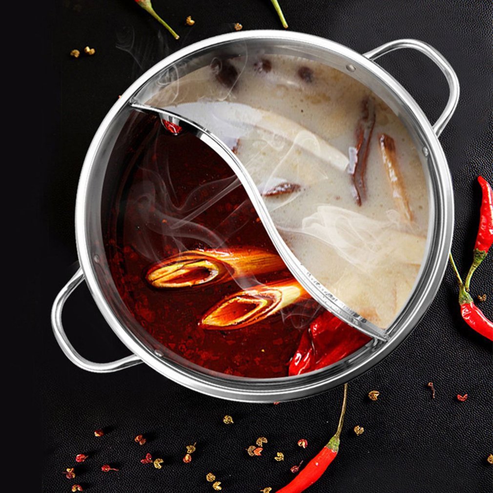 Edelstahl Topf Eintopf Induktion Herde Gasherd Kompatibel Topf Heimat Küche Kochgeschirr Suppe Kochen Topf Zwilling Unterteilt