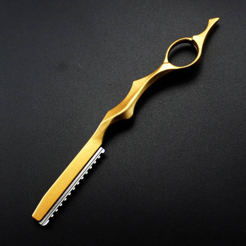 Profession elle Haar Rasiermesser Haar ausdünnung Gesicht Rasierer Schnitt schneiden fein dünner Trimmen Legierung Rasiermesser Friseur Friseur Werkzeuge: green