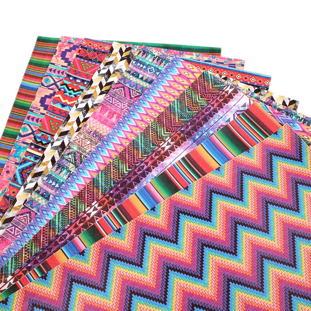 Assorted Printed Faux Leather Fabric For Sewing Artificial Synthetic PVC For DIY Bag Shoes Material Earrings Bows ,1Yc13592: 1081940001