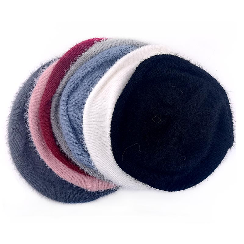 Gzhilovingl talvi pehmeä mohair neulottu baretti pipot naisten hatut roikkuvat slouchy skullies pipo naisille femme