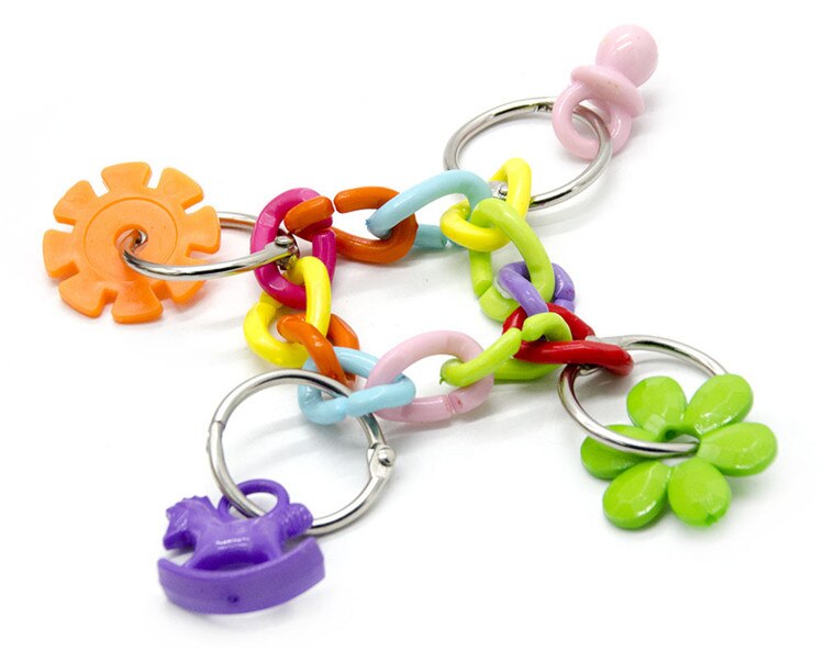 Bonka Vogelspielzeug – 4 Ringe Aus Hartplastik Mit Trichter, Für Sittiche & Nymphensittiche