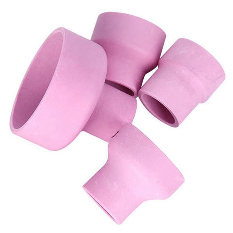 7PCS Bowl Cup Large Porcelain Nozzle TIG Argon Arc Welding Torch Accessories Suitable For WP17/18/26 Torch