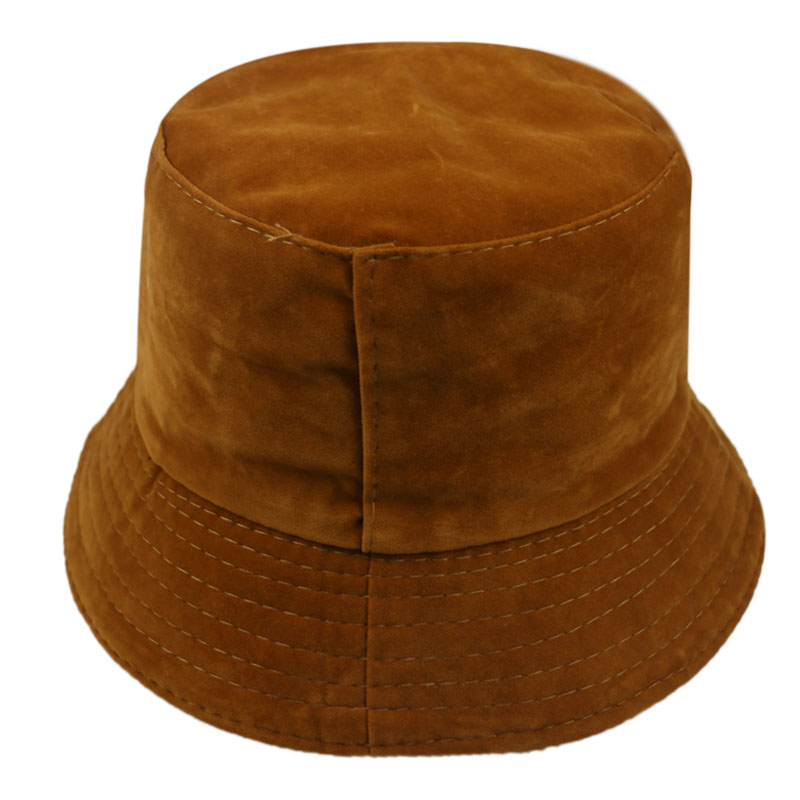 Foxmom chapéu de veludo em cor sólida, chapéu caçamba preto e branco para outono e inverno, masculino e feminino: Camel