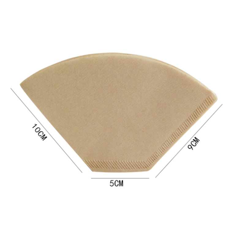 100 Stks/set Koffie Filtreerpapier 101 Met De Hand Gebrouwen Koffiepot Filtreerpapier Amerikaanse Koffiemachine Filterkop Coffeepape