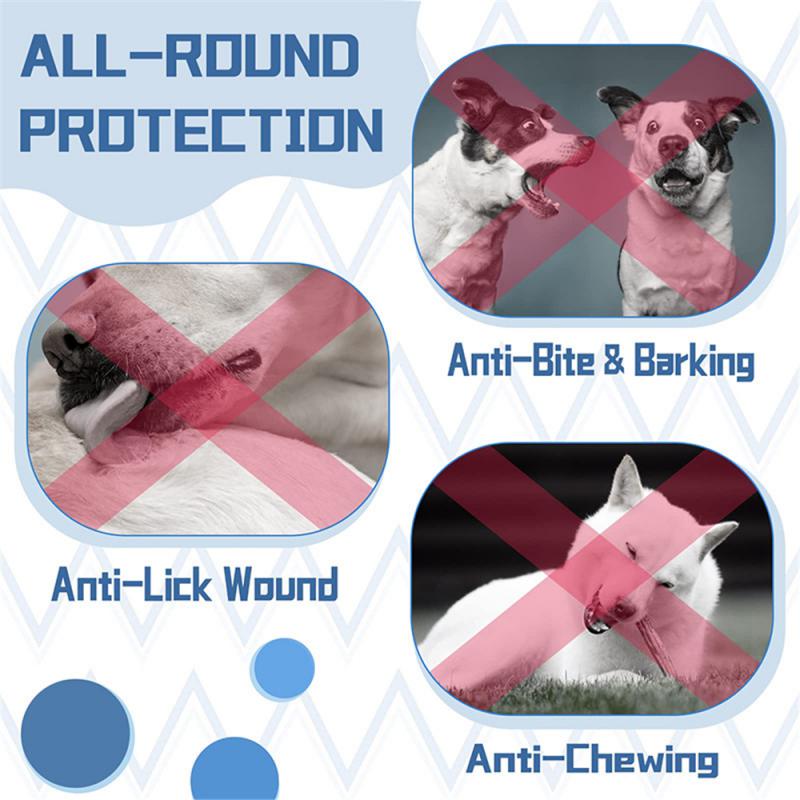 Anti-blaffen Zeer ademende veiligheidsbeperkingen Reflecterende muilkorven voor huisdieren Praktische veiligheidssnuit Trainingsmuilkorf voor grote honden