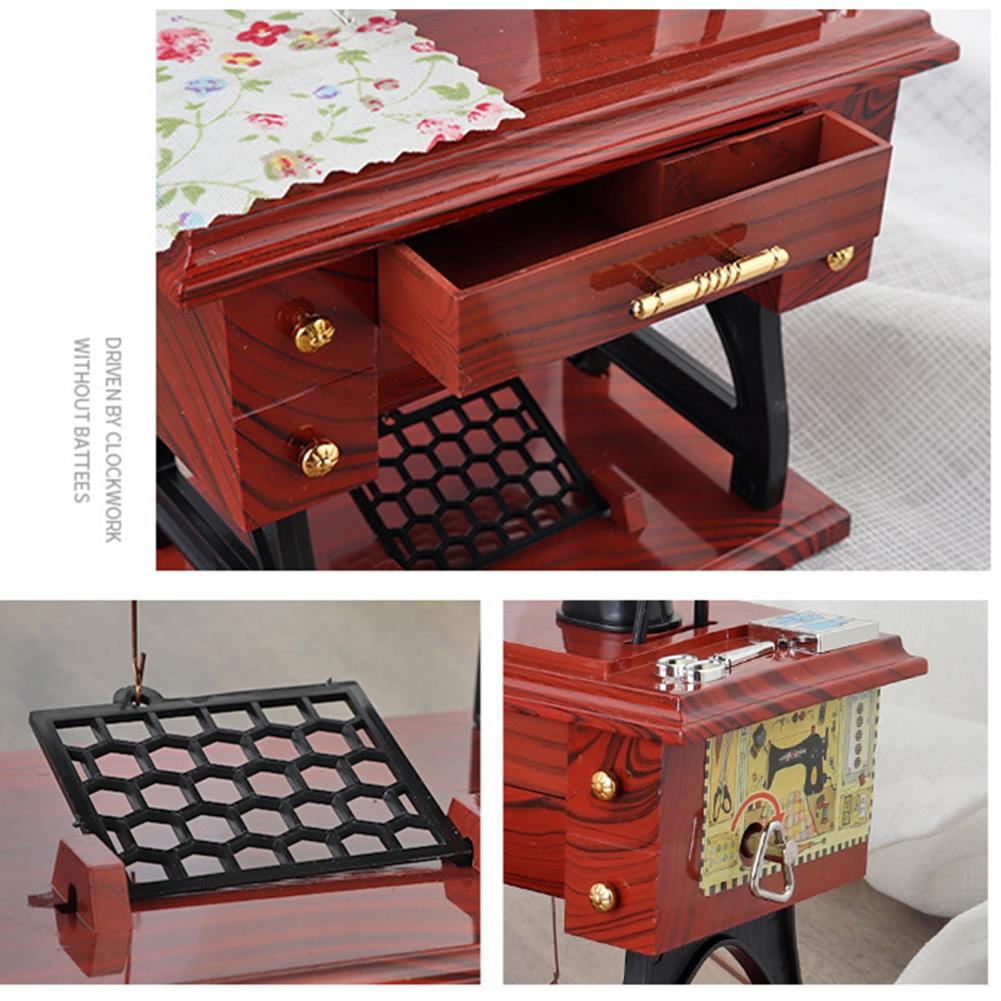 Muziekdoos Retro Mechanische Abs Naaimachine Muziekdoos Kids Educatief Speelgoed Voor Kinderen