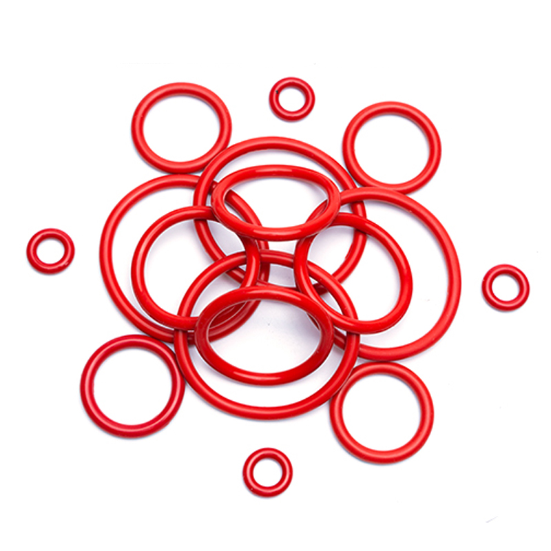 50 stk rød vmq silikone o ring pakning  cs 1mm od 3.5 4 4.5 5.5 6.5 7.5 8.5 9.5mm fødevaregodkendt silikone o ring pakning gummi o-ring