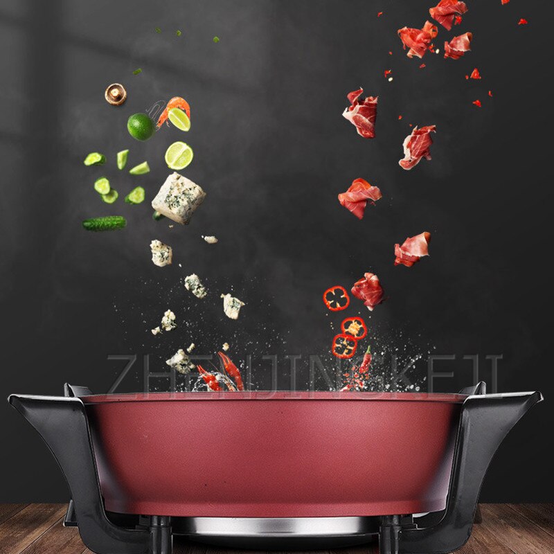 Multifunction Electric Cooker Cooking And Frying Pan Home Portable High Power 1500W Electric Pot Kitchen Cooking Appliances