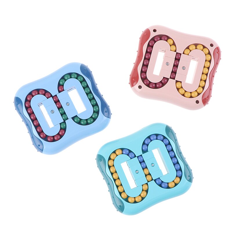 Roterende Magic Bean Vingertop Speelgoed Intelligentie Kubus Stress Verlichten Vinger Gyro Educatief Bouwsteen Speelgoed