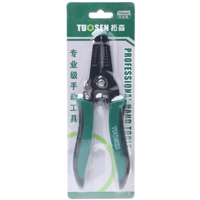 7" Multifunction Cable Wire Stripper Stripping Cutter Cutting Plier Handle Tool