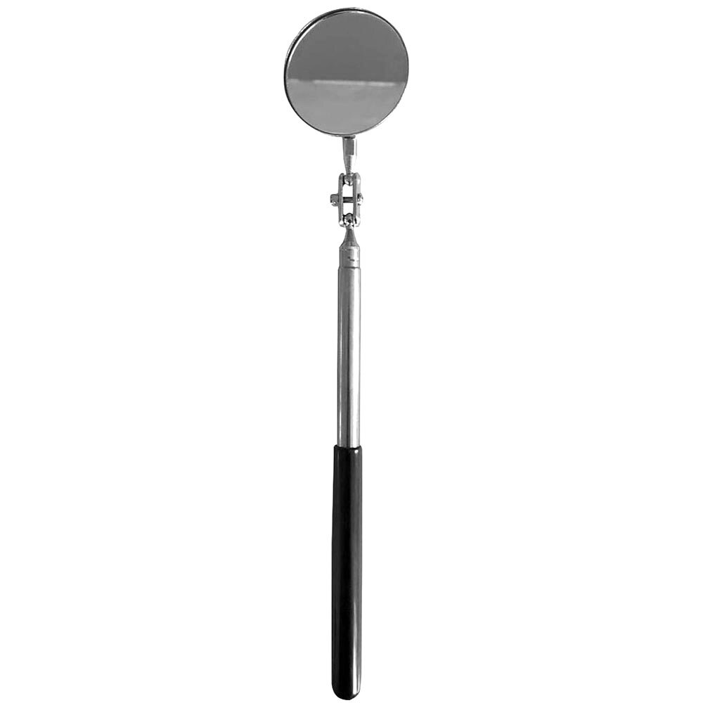 Folding Auto Telescopic Mirror Detection Lens Inspection Round Mirror Extending Car Angle Exterior car Accessorie Universal: black rubber handle