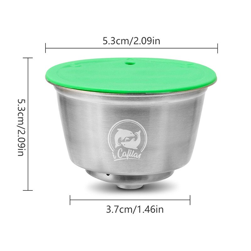 4 Stks/set Rvs Hervulbare Koffie Capsules Herbruikbare Pods Compatibel Met Meest Nespresso Originele Lijn Machine