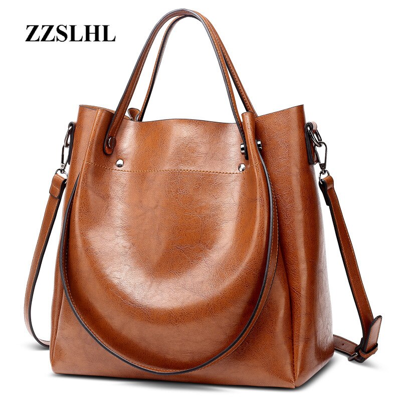 ZZSLHL femmes Vintage sacs à bandoulière de en cuir Pu sacs à main dames fourre-tout sacs de sacs à main bolsa feminina