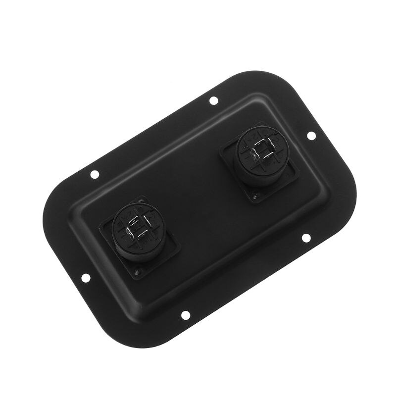 Jack Plate Socket Junction Box Clip Guitar Dual Large for SpeakOn PA Speaker Cabinets 19QA