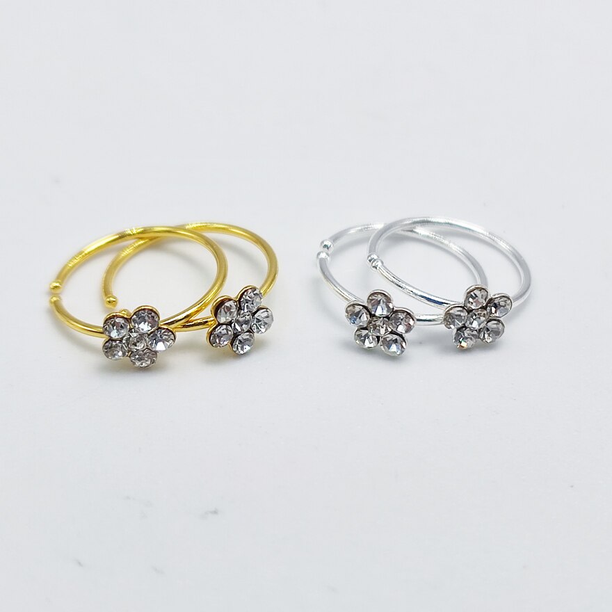 30 Stks/partij 925 Sterling Zilveren Nez Piercing Neus Hoepel Ring Bloem Vorm Lichaam Sieraden