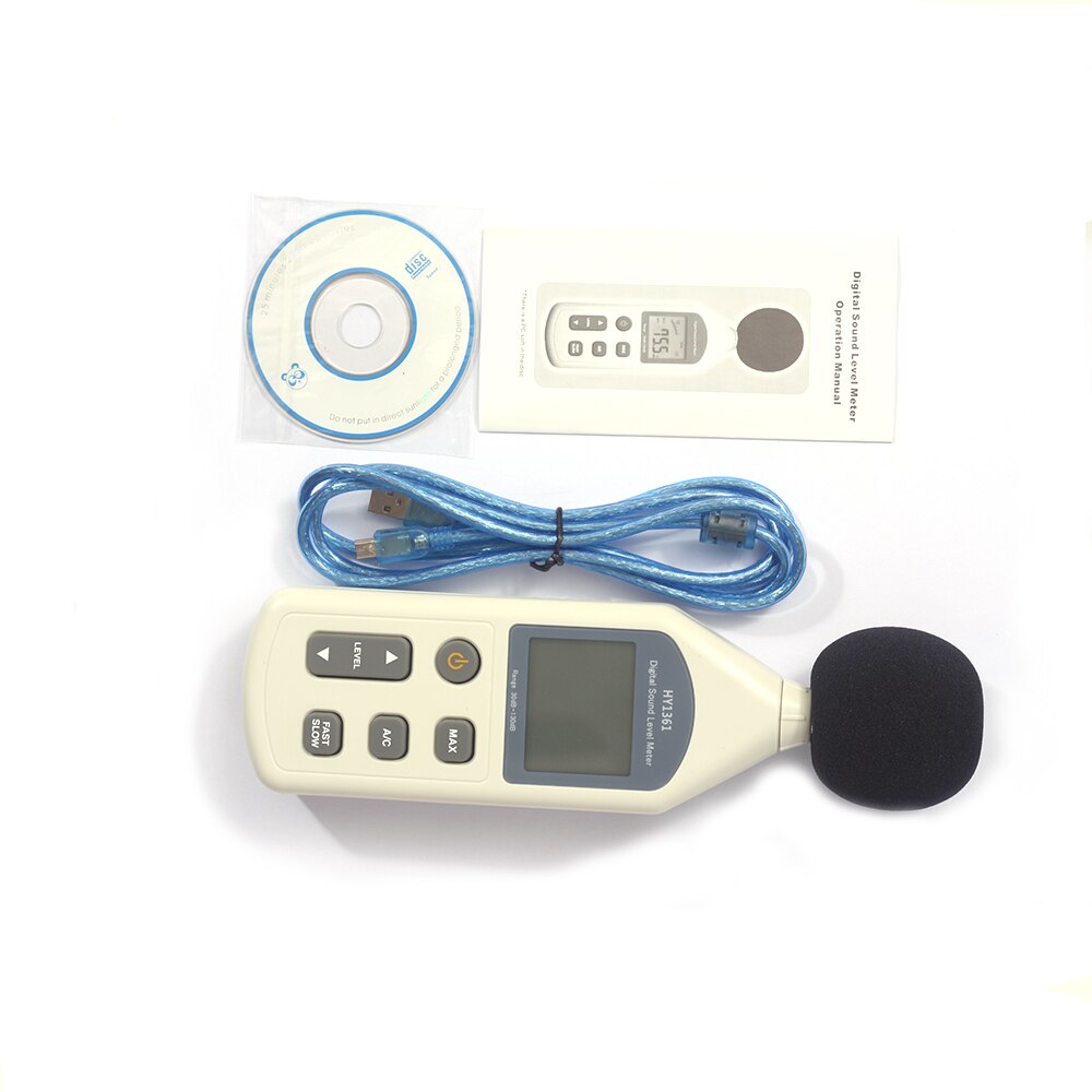 Digital sound level meter pressure tester 30-130dB noise measuring instrument decibel monitoring recorder tester
