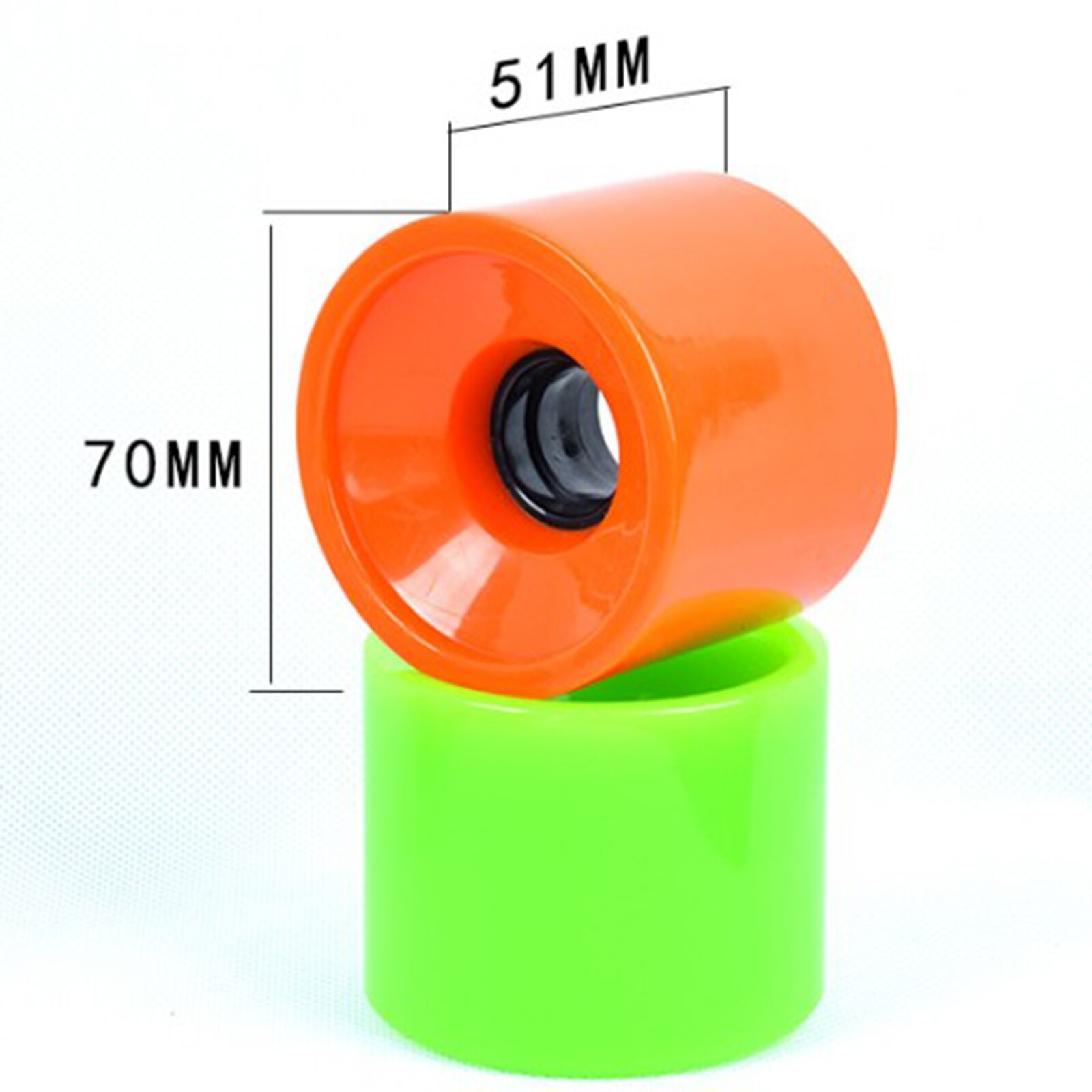 Roues de Skateboard d&#39;une dureté de 4x78a, 70x51mm, pièces bleues pour Longboard