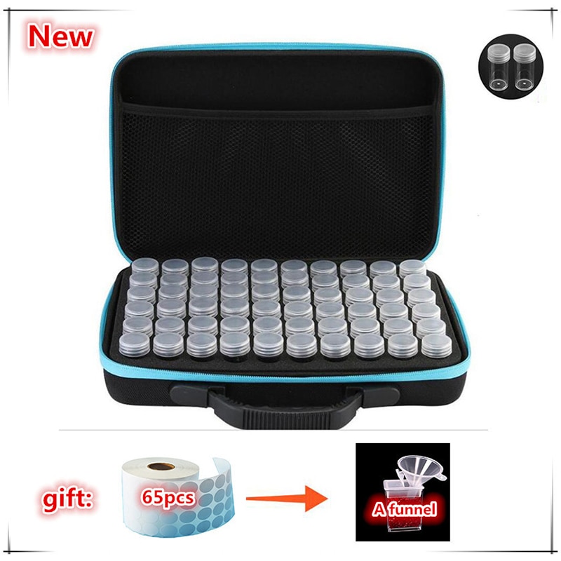 Diamant schilderij accessoires kralen 30/60 opbergflessen diamant borduurwerk multifunctionele kit opbergdoos koffer draagtas rits