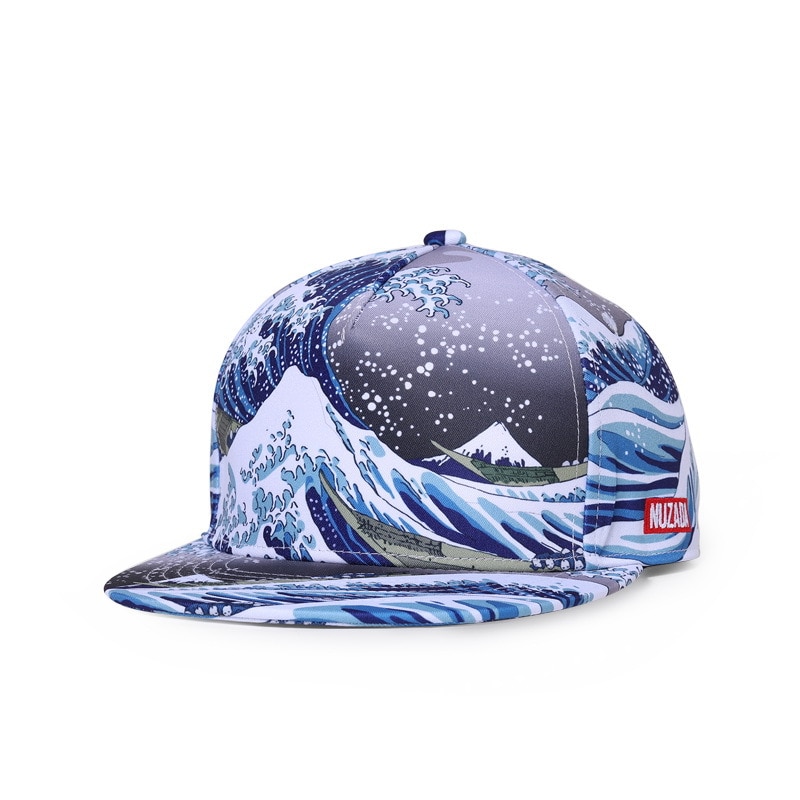 Ukiyo-E Style Caps 3D Printing Baseball Cap For Men Women Couple Hat Double Layer Bone Snapback
