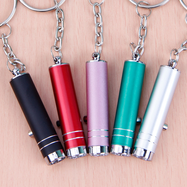 Mini Aluminum UV Flashlight LED Ultra Violet Light Torch Keychain Pocket PenLight Lamp with Battery for Marker Checker Detection