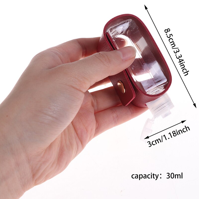1PC Travel Portable Keychain Hand Gel Holder Split Bottles Mini Hand Sanitizer Split Bottle No Clean Detachable Cover Bottle