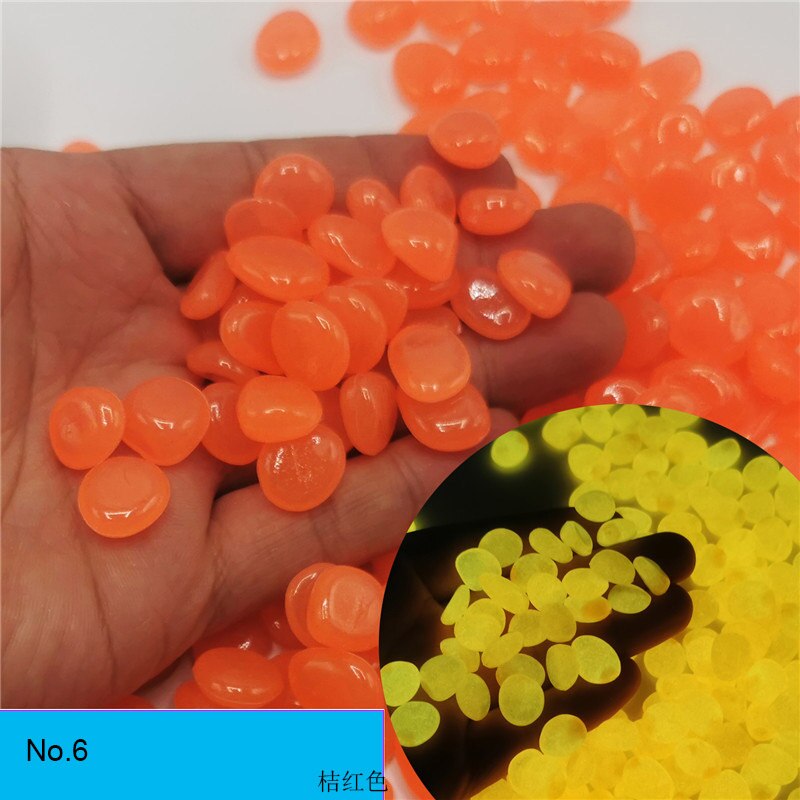 10pcs/lot Luminous Pebbles Rocks Garden Ornaments Stone Glow In The Dark GardenFor Walkways Fish Tank Decorations: Blue
