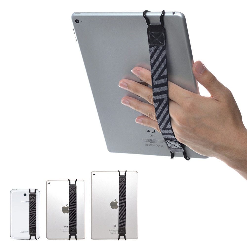 TFY Beveiliging Hand Strap Houder voor iPad (iPad Mini/Air/i Air 2/Pro 9.7") -Samsung Tabletten-Nexus 7/10 en Meer