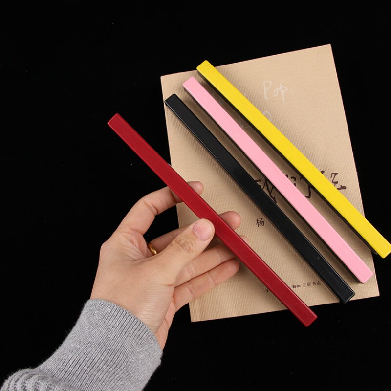 ABS Paperweight Simple Metal Paperweight Students Paper Weight Chinese Calligraphy Paperweights Colorful Rice Paper Pressing