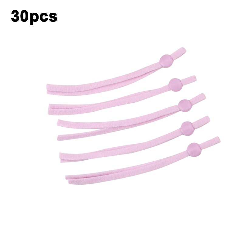 30 pièces masque plat élastique bande en caoutchouc corde oreille pendaison corde réglable bricolage doux noir blanc élastique couture masque artisanat accessoires: 14