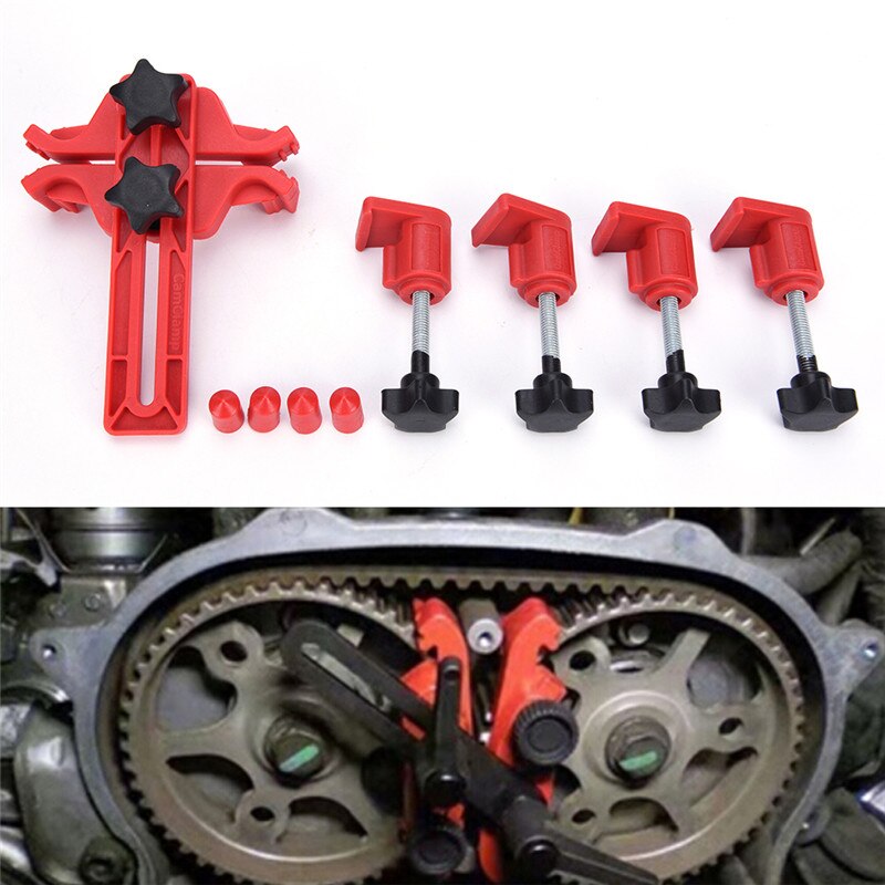 5Pcs/Set Universal Dual Cam Clamp Camshaft Timing Sprocket Gear Locking Tool Kit