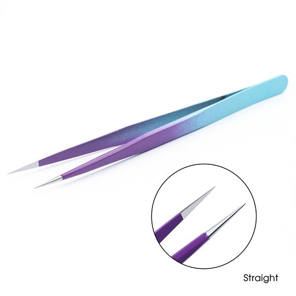 Ombre Augenbraue Pinzette Wimpern Erweiterungen Edelstahl Gerade Gebogen Pflücker Manikübetreffend Nagel Pinzette Zange Zangen CH759: gerade