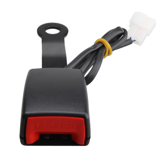 Universal- Auto Sicherheitsgurt Verlängerung Sicherheit Sicherheitsgurt Buchse Stecker Stecker Auto Sicherheitsgurt Zubehör mit Warnkabel Schwarz 7/8"